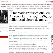 El mercado transaccional en Amrica Latina lleg US$17.295 millones al cierre de marzo